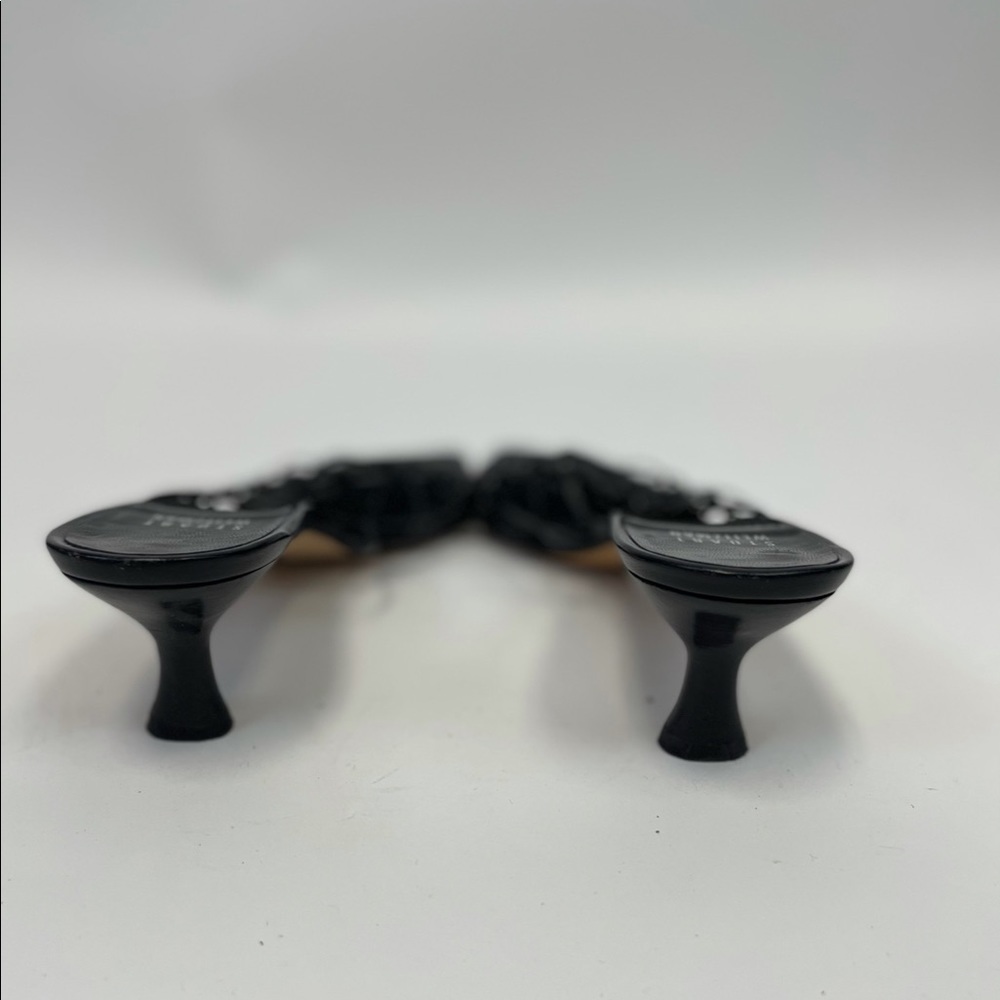 Stuart Weitzman black sandal shoes size - 8M - Picture 3 of 4